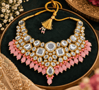 Aganya kreation jewelry Sets Ethnic Sushmita Onyx Stone Set with Kundan - Aganya Kreation