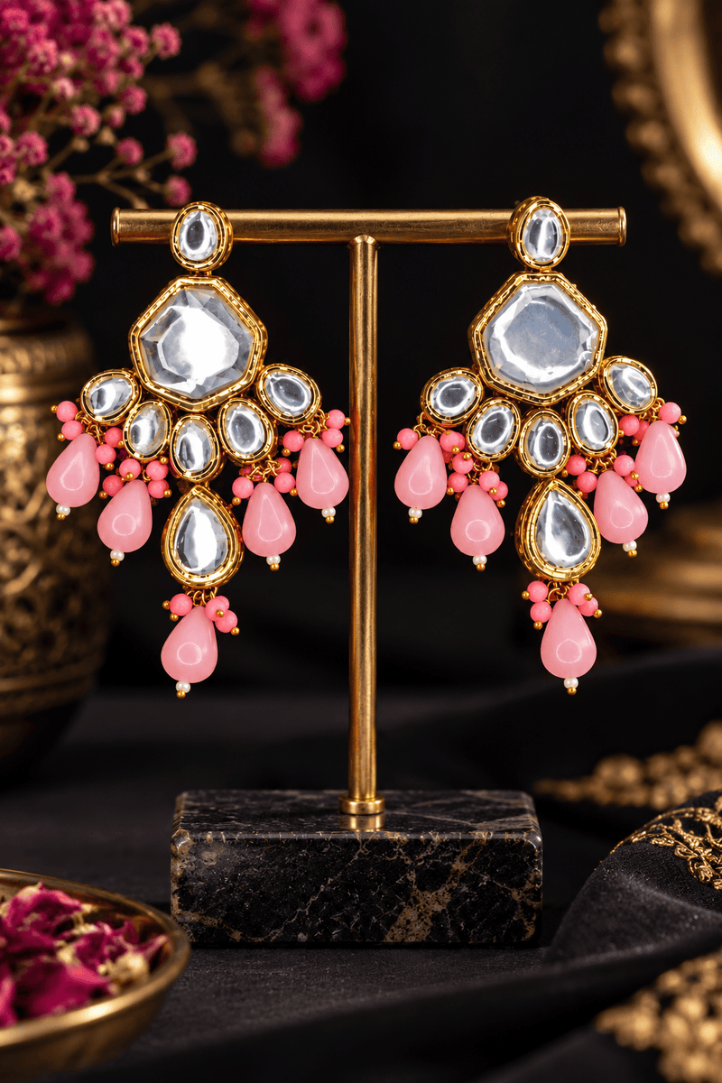 Aganya kreation jewelry Sets Ethnic Sushmita Onyx Stone Set with Kundan - Aganya Kreation