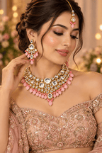 Aganya kreation jewelry Sets Ethnic Sushmita Onyx Stone Set with Kundan - Aganya Kreation