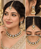 Aganya kreation jewelry Sets Exquisite Ekansha Kundan Set - Elevate Your Style