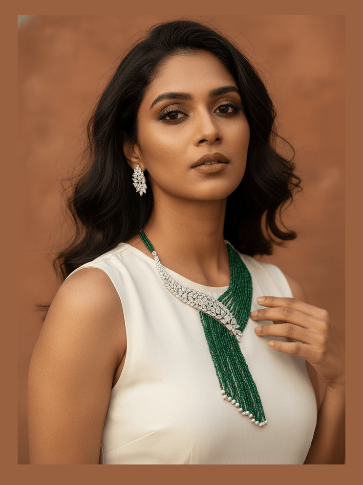 Aganya kreation jewelry Sets Genelia Designer Queen Set - Elegant Jewelry for Every Occasion