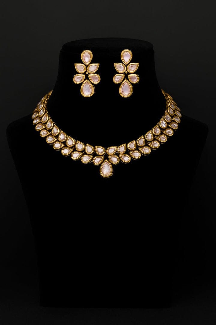 Aganya kreation jewelry Sets Jivika Set - Exquisite Handcrafted Kundan Jewelry