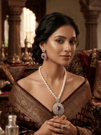 Aganya kreation jewelry Sets Kadambari Ruby Pearl Set - Exquisite Jewelry for Special Occasions