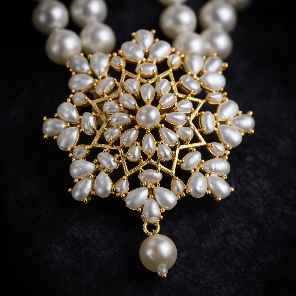 Aganya kreation jewelry Sets Kashvi Real Pearl Set - Elegant Freshwater Pearl Jewelry