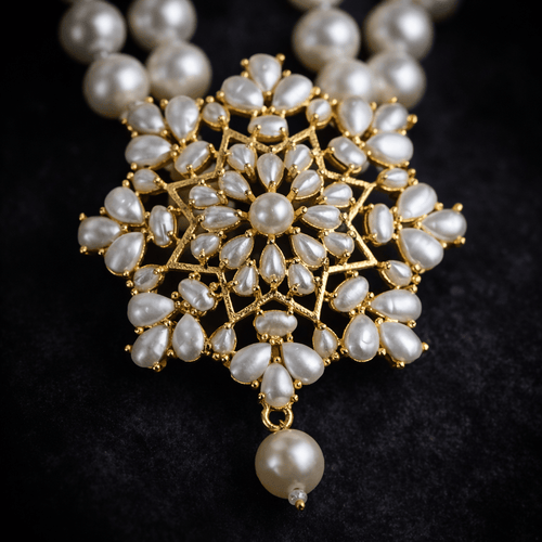 Aganya kreation jewelry Sets Kashvi Real Pearl Set - Elegant Freshwater Pearl Jewelry