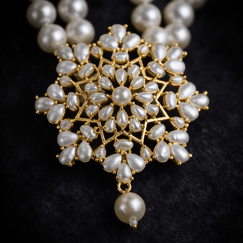 Aganya kreation jewelry Sets Kashvi Real Pearl Set - Elegant Freshwater Pearl Jewelry