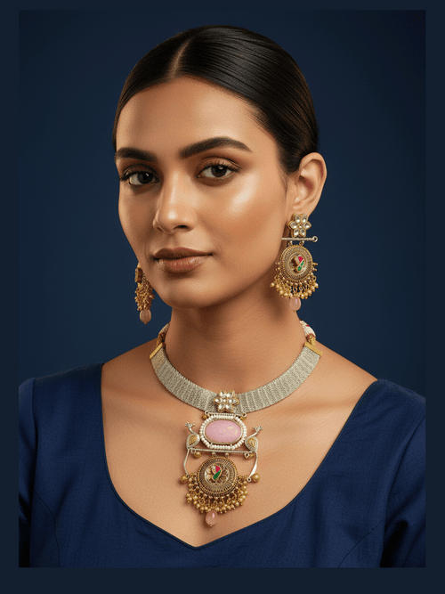 Aganya kreation jewelry Sets Kaveri Necklace - Exquisite Ethnic & Western Jewelry