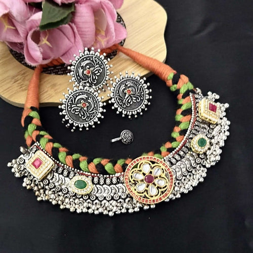 Aganya kreation jewelry Sets Kirat Combo Set - Luxurious Thread Choker & Accessories