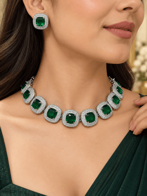 Aganya kreation jewelry Sets Lakshita Set - Exquisite American Diamond Jewelry