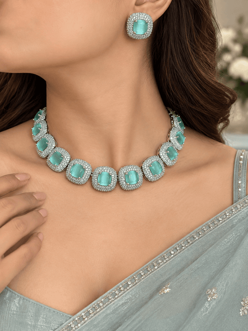 Aganya kreation jewelry Sets Lakshita Set - Exquisite American Diamond Jewelry