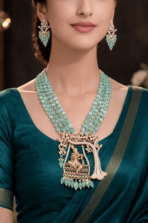 Aganya kreation jewelry Sets Madhav Set - Exquisite Handcrafted Kundan Jewelry