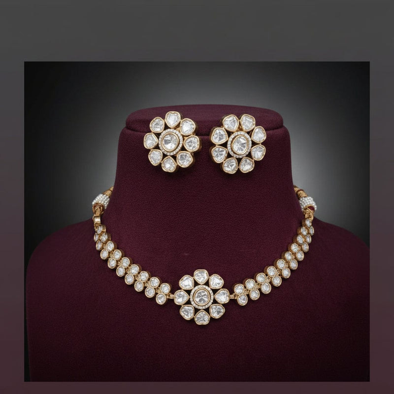 Aganya kreation jewelry Sets Maina massonite polki kundan ethnic jewellery set