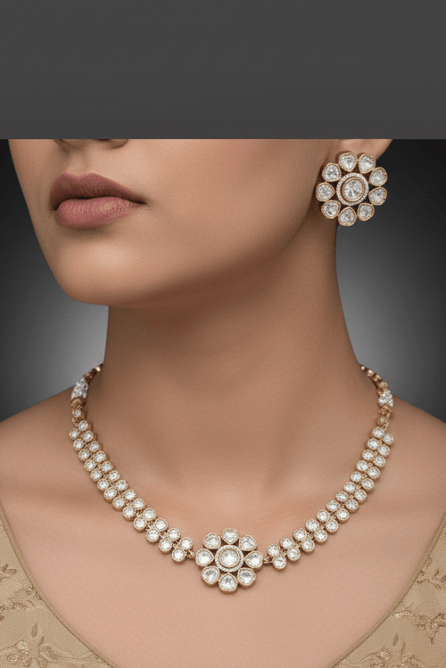 Aganya kreation jewelry Sets Maina massonite polki kundan ethnic jewellery set