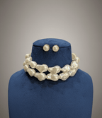 Aganya kreation jewelry Sets Naomi Shell  pearl Handcrafted set
