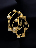 Aganya kreation jewelry Sets Narayani Real Pearl Bangles - Elegance in Every Detail