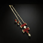 Aganya kreation jewelry Sets Navamika Real Pearl Set - Elegant Necklace & Earrings