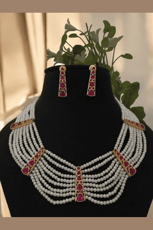 Aganya kreation jewelry Sets Nirvaya Kundan Set - Exquisite Gold Plated Jewelry