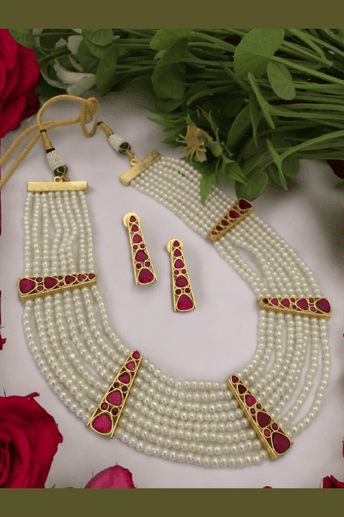 Aganya kreation jewelry Sets Nirvaya Kundan Set - Exquisite Gold Plated Jewelry