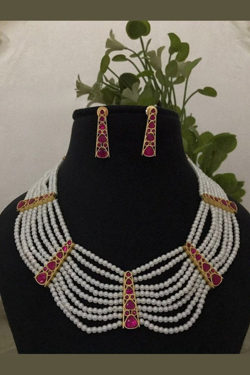 Aganya kreation jewelry Sets Nirvaya Kundan Set - Exquisite Gold Plated Jewelry