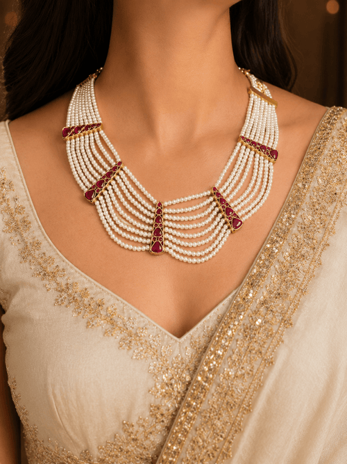 Aganya kreation jewelry Sets Nirvaya Kundan Set - Exquisite Gold Plated Jewelry
