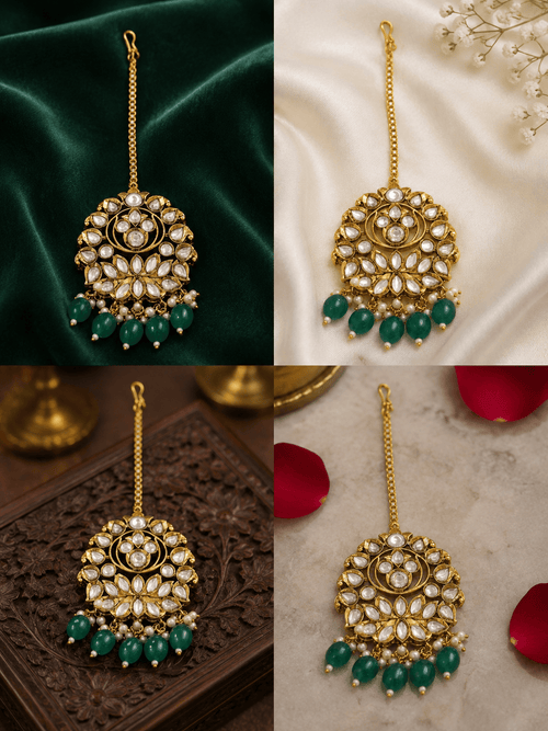Aganya kreation jewelry Sets Nita Fine Polki Set - Exquisite Handcrafted Jewelry