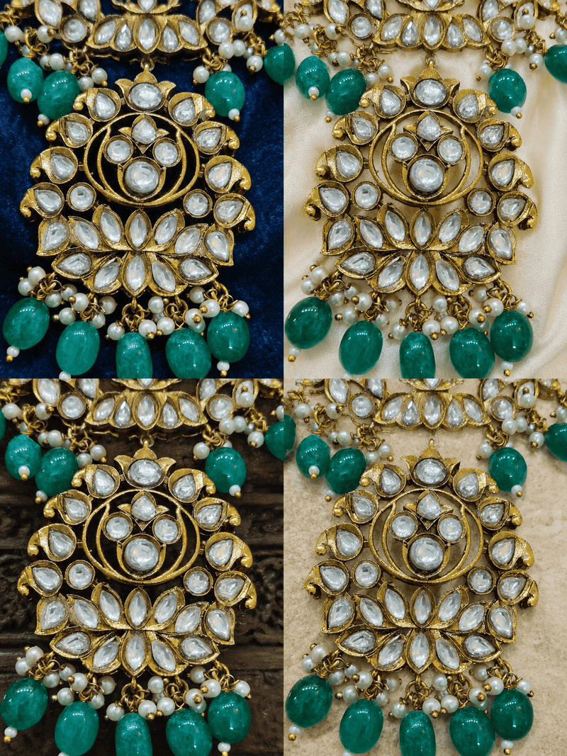 Aganya kreation jewelry Sets Nita Fine Polki Set - Exquisite Handcrafted Jewelry