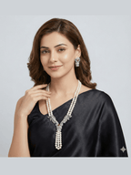Aganya kreation jewelry Sets Parineeta Divine Wing Real Pearl Necklace Set