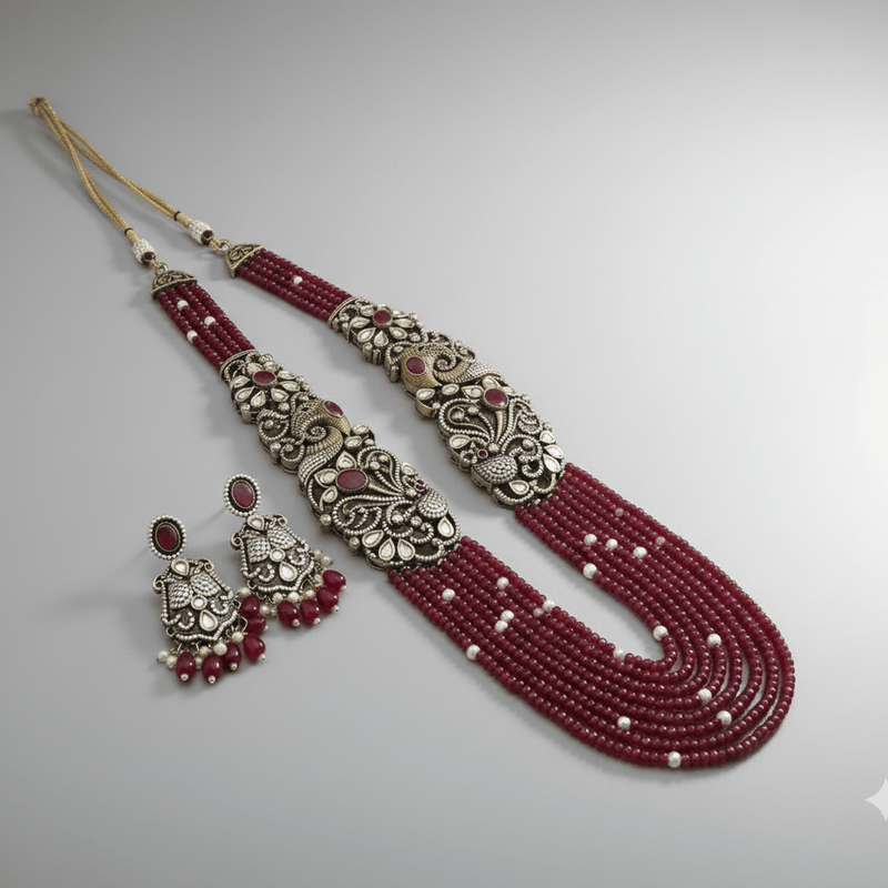 Aganya kreation jewelry Sets Polki Rani Haar 'Aavanya Set' - Exquisite Jewelry