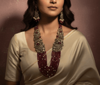 Aganya kreation jewelry Sets Polki Rani Haar 'Aavanya Set' - Exquisite Jewelry