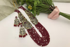 Aganya kreation jewelry Sets Polki Rani Haar 'Aavanya Set' - Exquisite Jewelry Red