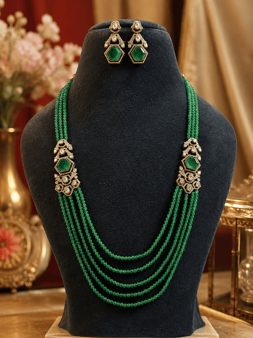 Aganya kreation jewelry Sets Rajwada Polki Kundan  & Doublet Stone Designer Jewellery Set For Women