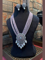 Aganya kreation jewelry Sets Rasika Set - Exquisite Handcrafted Ethnic Jewelry Pink