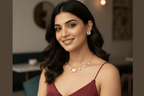 Aganya kreation jewelry Sets Real Mother Pearl Aravali Hasli Set - Elegant Ethnic Jewelry