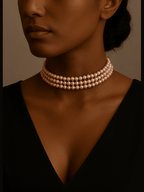 Aganya kreation jewelry Sets Real Pearl Banhi Set - Elegant Handcrafted Jewelry