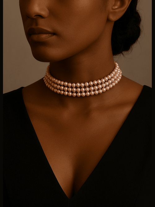 Aganya kreation jewelry Sets Real Pearl Banhi Set - Elegant Handcrafted Jewelry