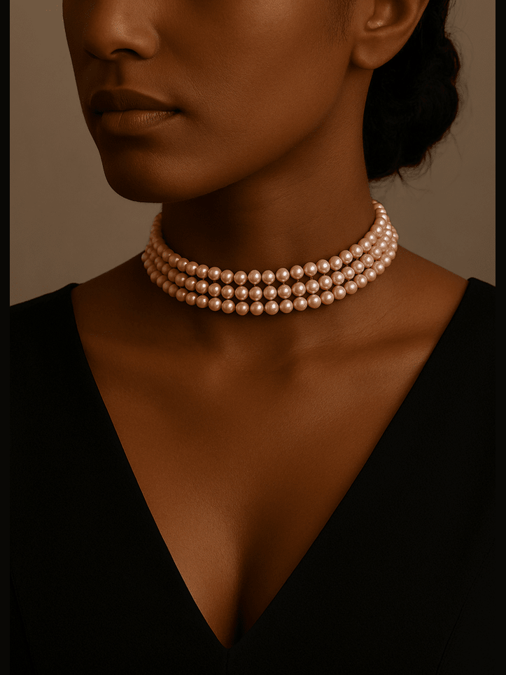 Aganya kreation jewelry Sets Real Pearl Banhi Set - Elegant Handcrafted Jewelry