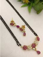 Aganya kreation jewelry Sets Real Pearl Kamakhaya Mangalsutra - Elegant Brass Jewelry