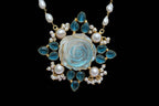 Aganya kreation jewelry Sets Rishika Real Pearl Set - Elegant Brass Jewelry
