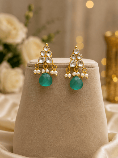 Aganya kreation jewelry Sets Rohika Polki Sleek Set - Elegant Ethnic Jewelry