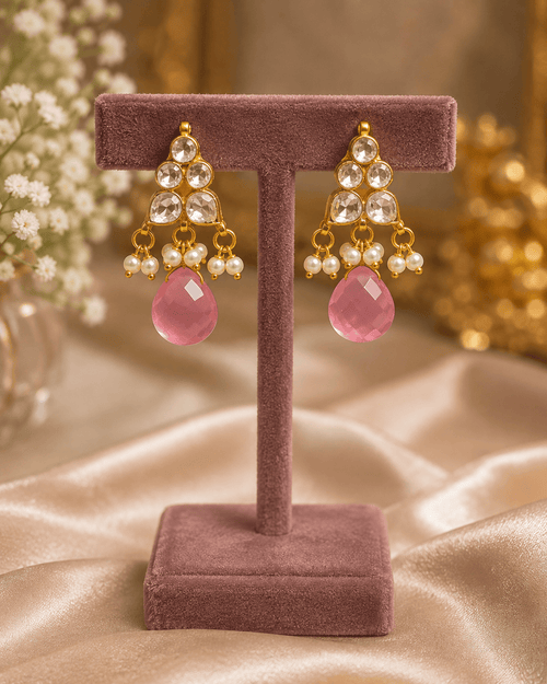 Aganya kreation jewelry Sets Rohika Polki Sleek Set - Elegant Ethnic Jewelry