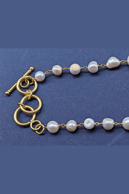 Aganya kreation jewelry Sets Ruchika Real Pearl Set - Elegant Handcrafted Jewelry