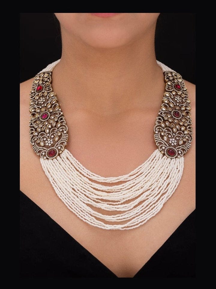 Aganya kreation jewelry Sets Rudrani Set - Exquisite Ethnic Jewelry for Weddings & Parties