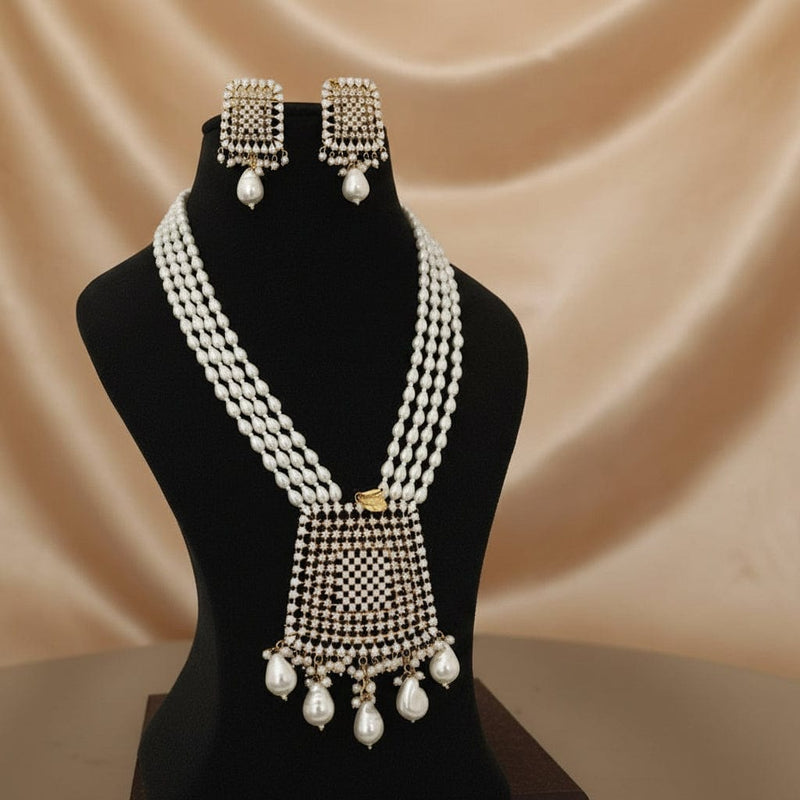 Aganya kreation jewelry Sets Saranya real pearl set