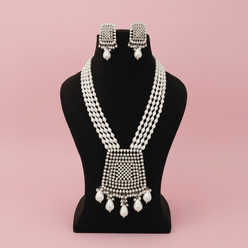 Aganya kreation jewelry Sets Saranya real pearl set