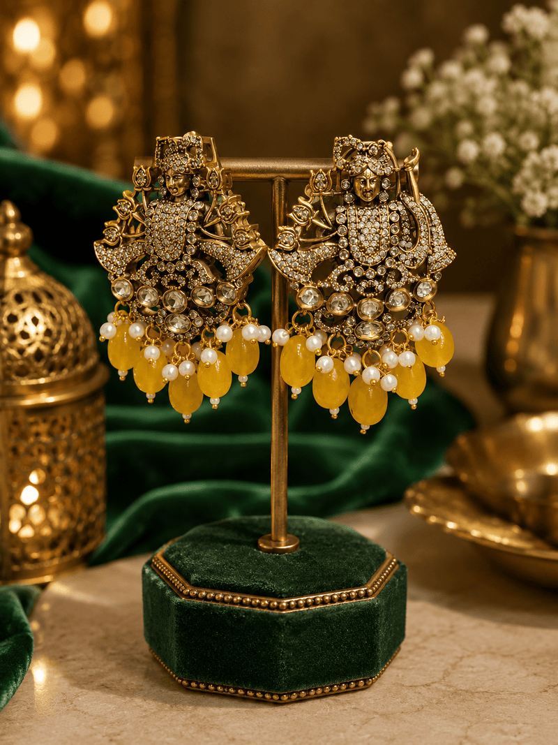 Aganya kreation jewelry Sets Sayali Jagganath Set - Exquisite Handcrafted Kundan Jewelry