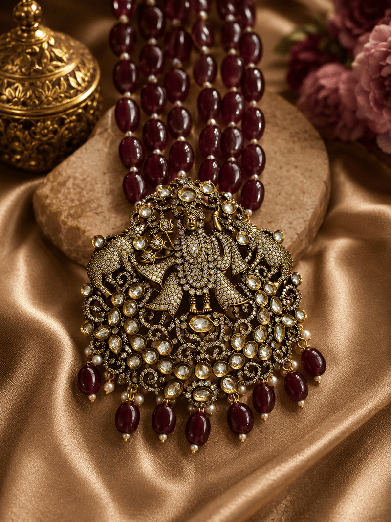 Aganya kreation jewelry Sets Sayali Jagganath Set - Exquisite Handcrafted Kundan Jewelry