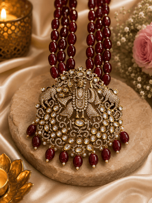 Aganya kreation jewelry Sets Sayali Jagganath Set - Exquisite Handcrafted Kundan Jewelry