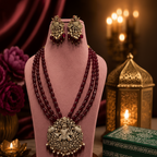 Aganya kreation jewelry Sets Sayali Jagganath Set - Exquisite Handcrafted Kundan Jewelry