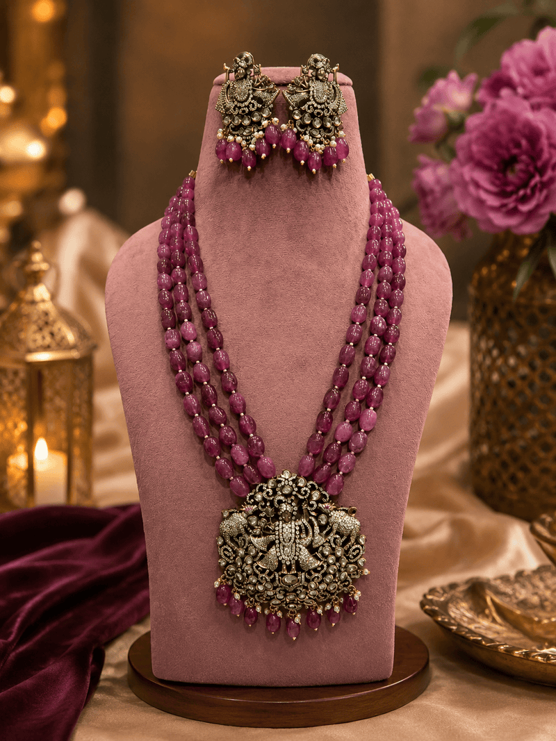 Aganya kreation jewelry Sets Sayali Jagganath Set - Exquisite Handcrafted Kundan Jewelry
