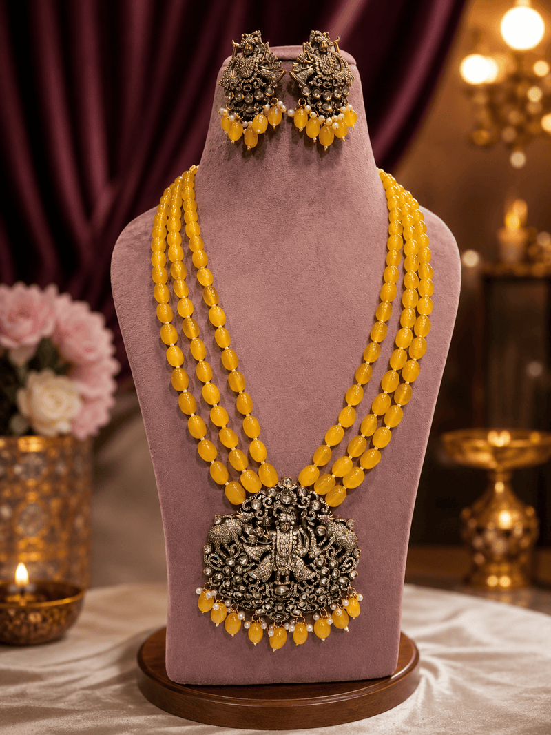 Aganya kreation jewelry Sets Sayali Jagganath Set - Exquisite Handcrafted Kundan Jewelry